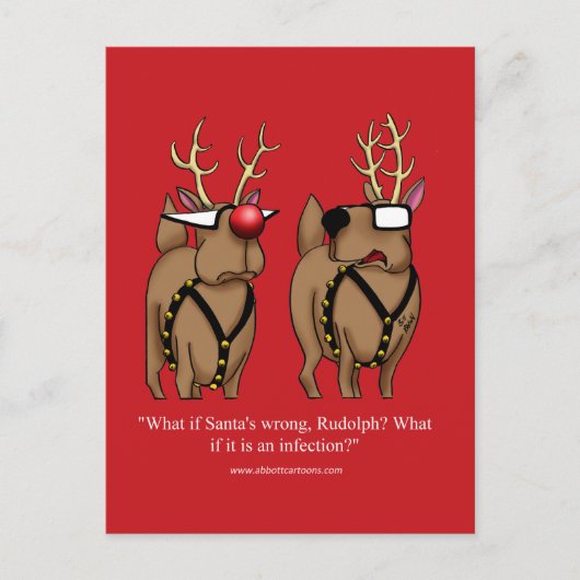 Hilarisch Briefkaart voor kerstHumor (Voorkant)