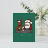 Hilarisch Briefkaart voor kerstHumor (Staand voorkant)