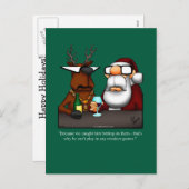Hilarisch Briefkaart voor kerstHumor (Voorkant / Achterkant)