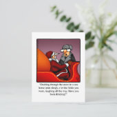 Hilarisch Briefkaart voor kerstHumor (Staand voorkant)