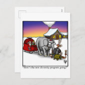 Hilarisch Briefkaart voor kerstHumor (Voorkant / Achterkant)