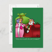 Hilarisch Briefkaart voor kerstHumor (Voorkant / Achterkant)