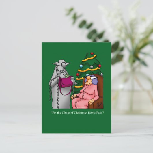 Hilarisch Briefkaart voor kerstHumor (Staand voorkant)