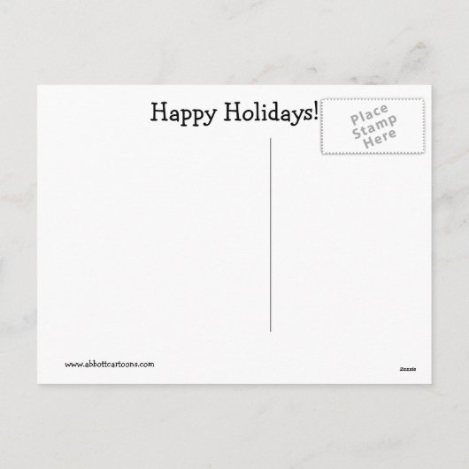 Hilarisch Briefkaart voor kerstHumor (Achterkant)