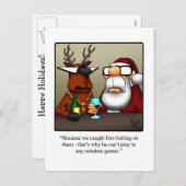 Hilarisch Briefkaart voor kerstHumor (Voorkant / Achterkant)