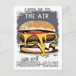 Hilarisch BURGER Quote  Retro Illustratie Briefkaart