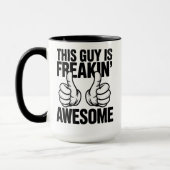 Hilarisch cadeau voor hem mok (Links)