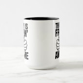 Hilarisch cadeau voor hem mok (Midden)