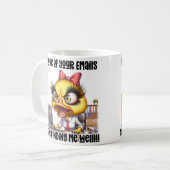 Hilarisch cadeau voor koffieliefhebbers, Funny Cof Koffiemok (Voorkant links)