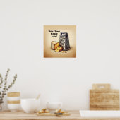 Hilarisch Cheesy Politiek Poster (Keuken)
