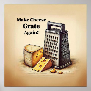 Hilarisch Cheesy Politiek Poster