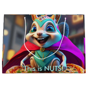 Hilarisch Eekhoorn Foodie Gift Bag Groot Cadeauzakje