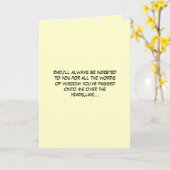 Hilarisch gekke Vaderdag Kaart (Gele Bloem)