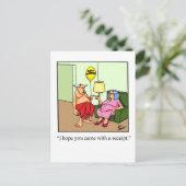 Hilarisch geschenk van liefde! briefkaart (Staand voorkant)