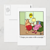 Hilarisch geschenk van liefde! briefkaart (Voorkant / Achterkant)