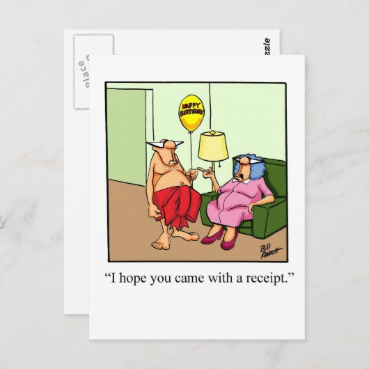 Hilarisch geschenk van liefde! briefkaart (Voorkant / Achterkant)