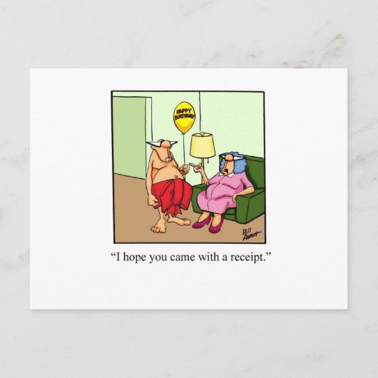 Hilarisch geschenk van liefde! briefkaart (Voorkant)