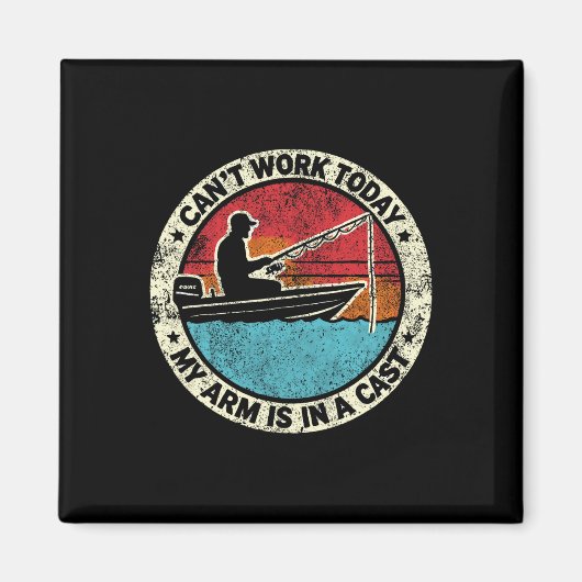 Hilarisch Gevist Ik kan vandaag niet werken mijn a Magneet (Voorkant)