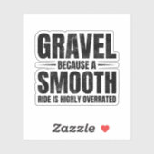 Hilarisch grindrijden: Off-road fietsen Sticker (Vel)