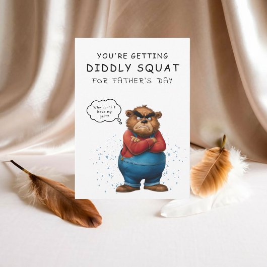 Hilarisch Grumpy Beer Vaderdag Kaart