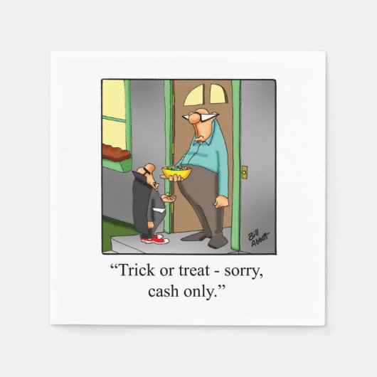 Hilarisch Halloween Humor Party servetten (Voorkant)