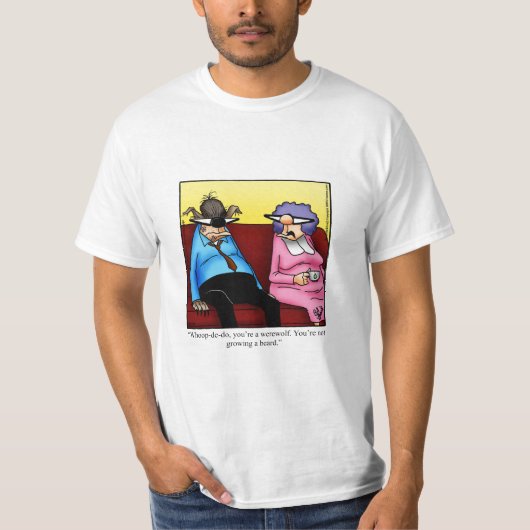 Hilarisch Halloween Humor T-shirt (Voorkant)