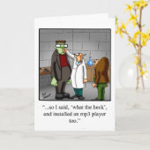 Hilarisch Halloween Humor Wenskaart Kaart (Gele Bloem)