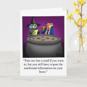 Hilarisch Halloween Wenskaart voor Halloween Kaart (Gele Bloem)