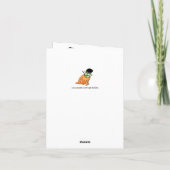 Hilarisch Happy Halloween Wenskaart Kaart (Achterkant)