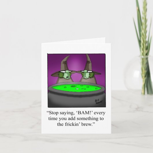 Hilarisch Happy Halloween Wenskaart Kaart (Voorkant)