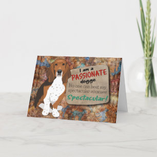 Hilarisch idee van je Basset Hound Birthday Kaart