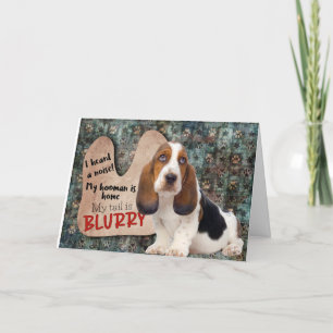 Hilarisch idee van je Basset Hound Birthday Kaart