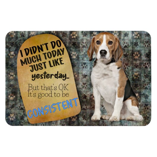 Hilarisch idee van je Beagle Magnet Magneet (Horizontaal)