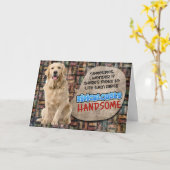 Hilarisch idee van je Labrador Birthday Kaart (Gele Bloem)