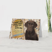 Hilarisch idee van je Labrador Birthday Kaart (Voorkant)