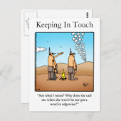 Hilarisch in contact blijven met Briefkaart (Voorkant / Achterkant)