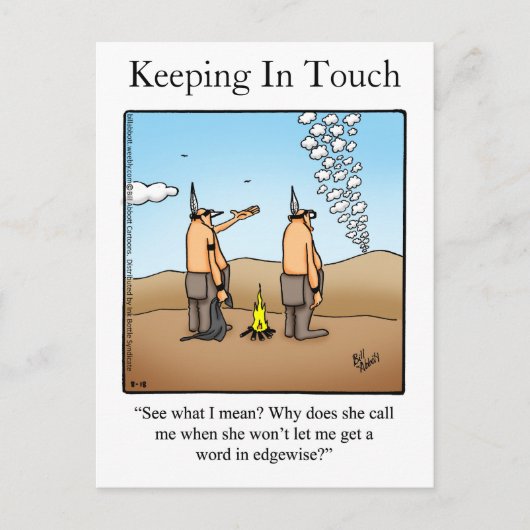 Hilarisch in contact blijven met Briefkaart (Voorkant)