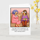 Hilarisch Jubileum Humor Wenskaart Kaart (Gele Bloem)