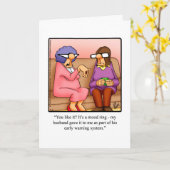 Hilarisch Jubileum Humor Wenskaart Kaart (Gele Bloem)