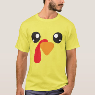 Hilarisch kalkoen kom familie T-shirt, achterklep T-shirt