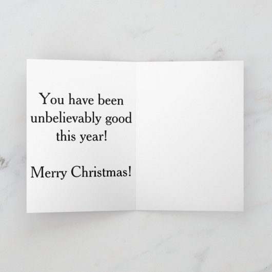 Hilarisch Kerst Kaart (Binnen)