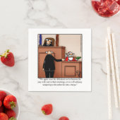 Hilarisch kerstfeest Humor-feest Napkins Servet (Insitu)