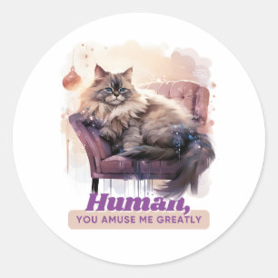 Hilarisch Kitten Cadeaus voor Cat Moms Ronde Sticker