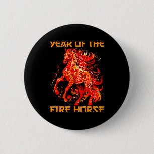 Hilarisch maanjaard paard vuur jaar jaja nieuw Chi Ronde Button 5,7 Cm