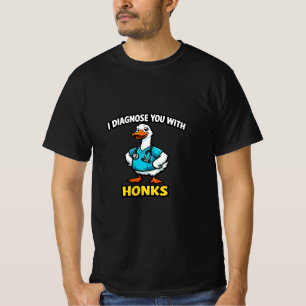 Hilarisch Medisch Dierendesign – Gans Dokter Toete T-shirt
