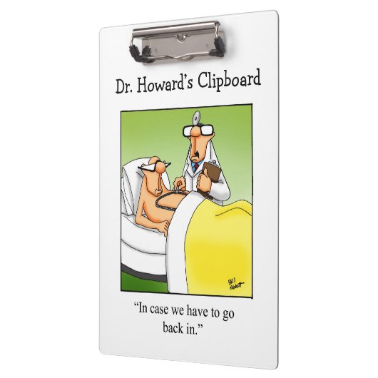 Hilarisch Medisch Humor Klembord Gift (Links)