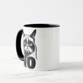 Hilarisch Nee betekent geen kattencadeau Gezegde Mok (Voorkant links)