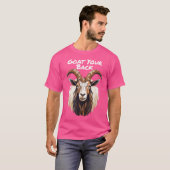 Hilarisch Ondersteunend Fun Pun Goat T-shirt (Voorkant volledig)