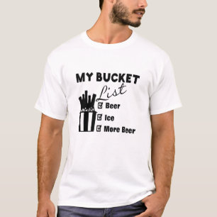 Hilarisch papa slogan, bucket list grappig papa ca t-shirt