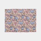 Hilarisch patroon Chinees Varkenshaar Jaar oud Roz Fleece Deken (Voorkant (Horizontaal))